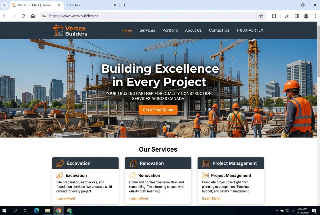 Construction — Built on Trust